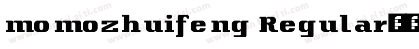 momozhuifeng Regular字体转换